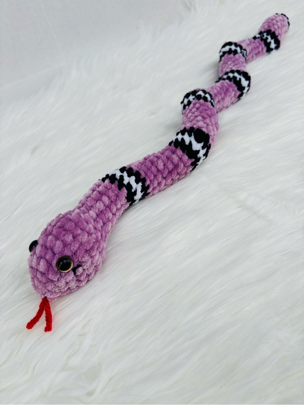 ZigZag the Crochet Purple Snake